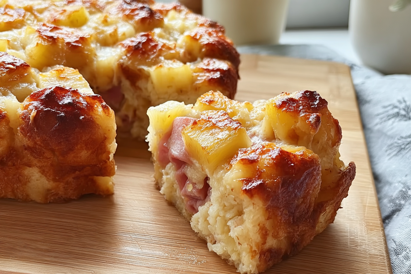 Hawaiian Ham And Pineapple Monkey Bread