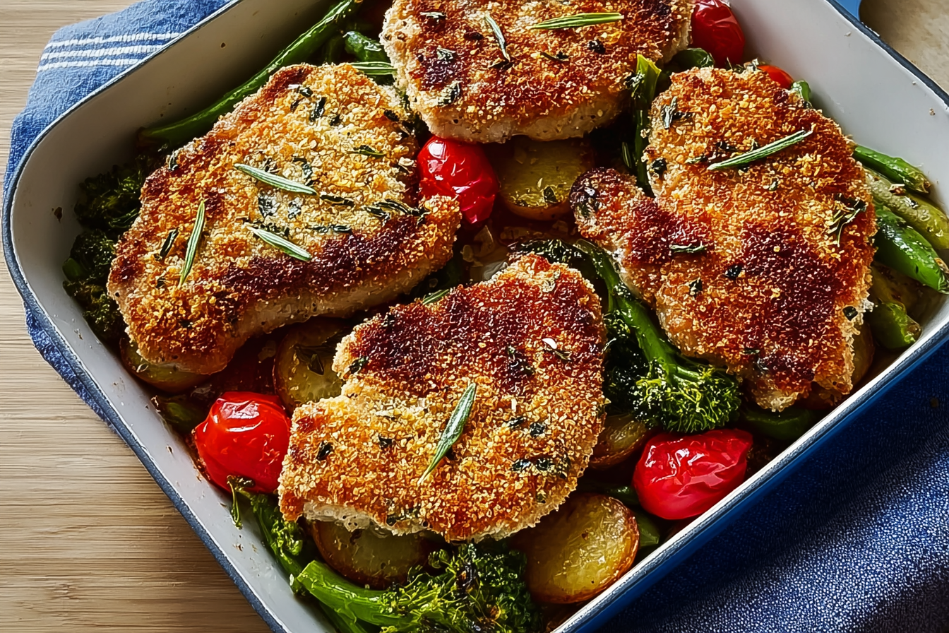 Herb Crusted Pork Cutlets