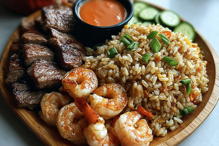 Hibachi Steak Shrimp Fried Rice Platter 34.Png