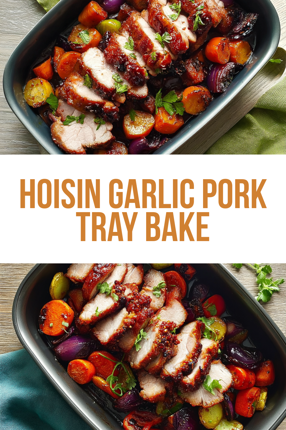 Hoisin Garlic Pork Tray Bake