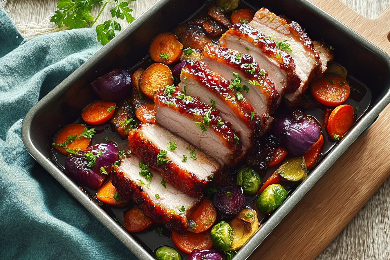 Hoisin Pork Tray Bake