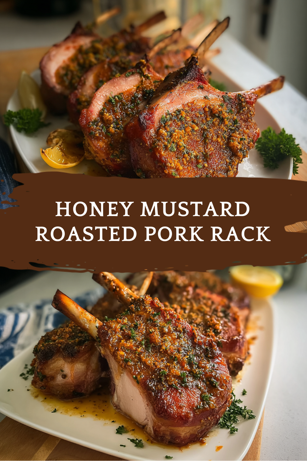 Honey Mustard Roasted Pork Rack