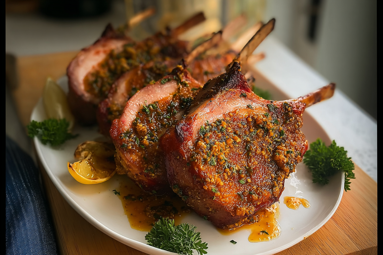 Honey Mustard Roasted Pork Rack