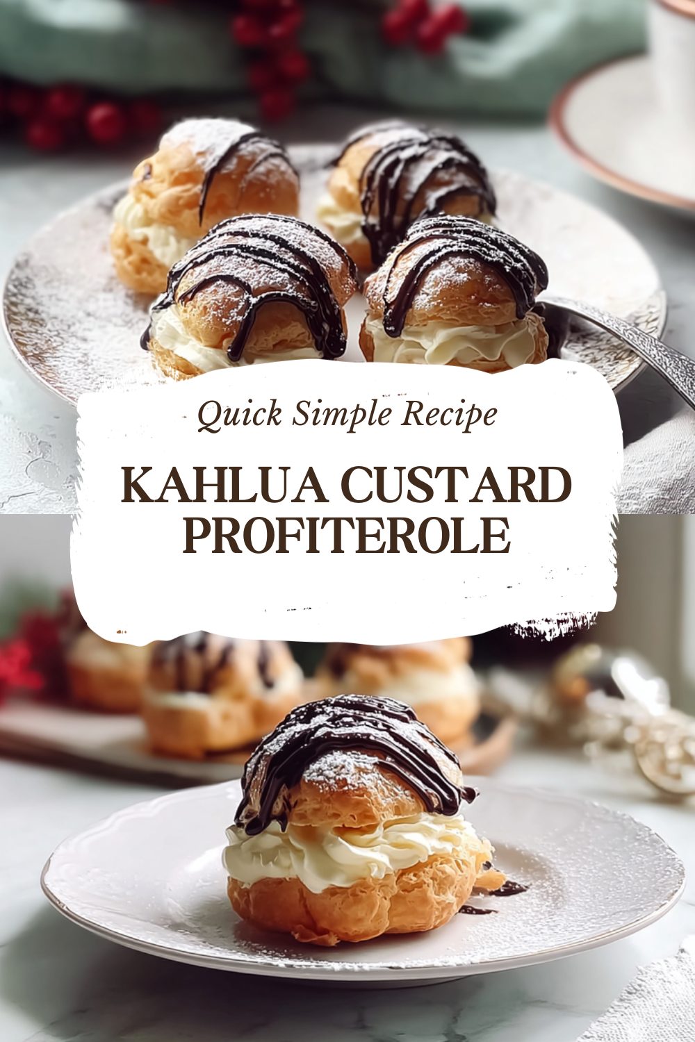 Kahlua Custard Profiterole