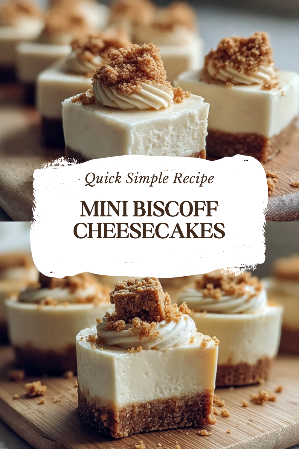 Mini Biscoff Cheesecakes