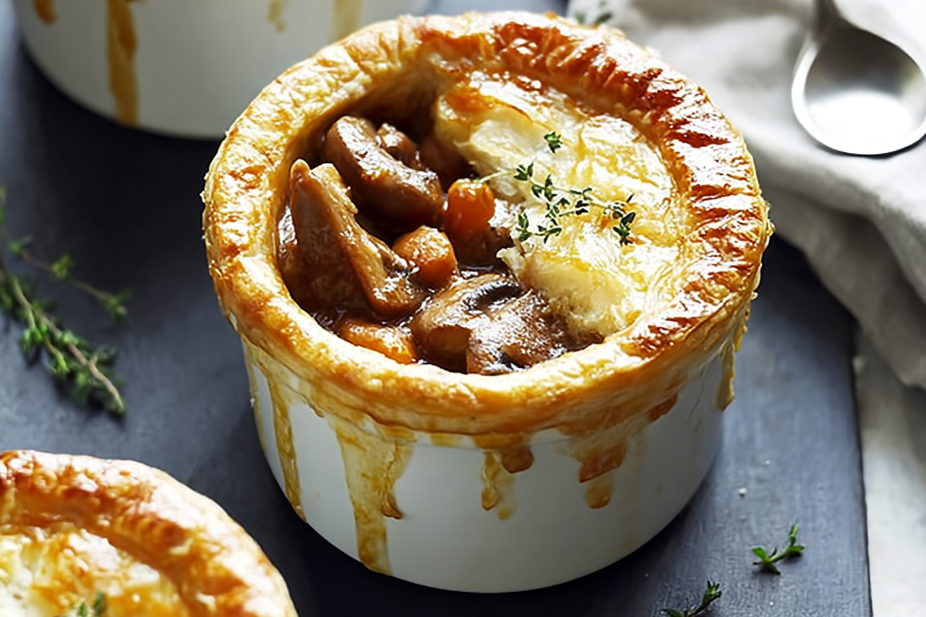 Mushroom And Lamb Shank Pot Pies