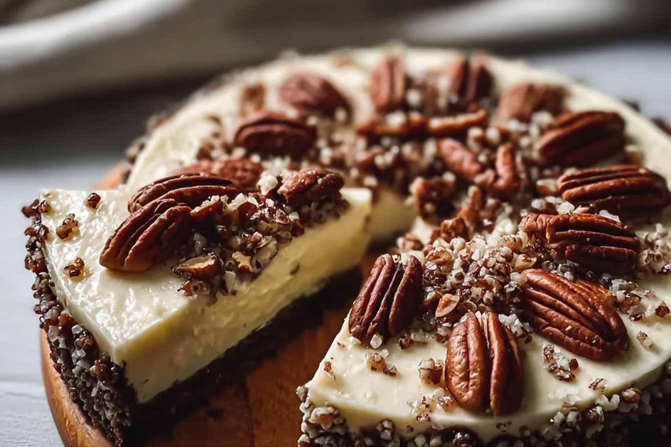 No Bake Keto Pecan Cream Pie