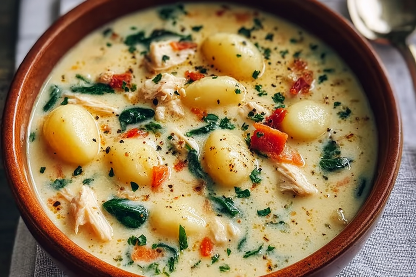 Olive Garden Chicken Gnocchi Soup