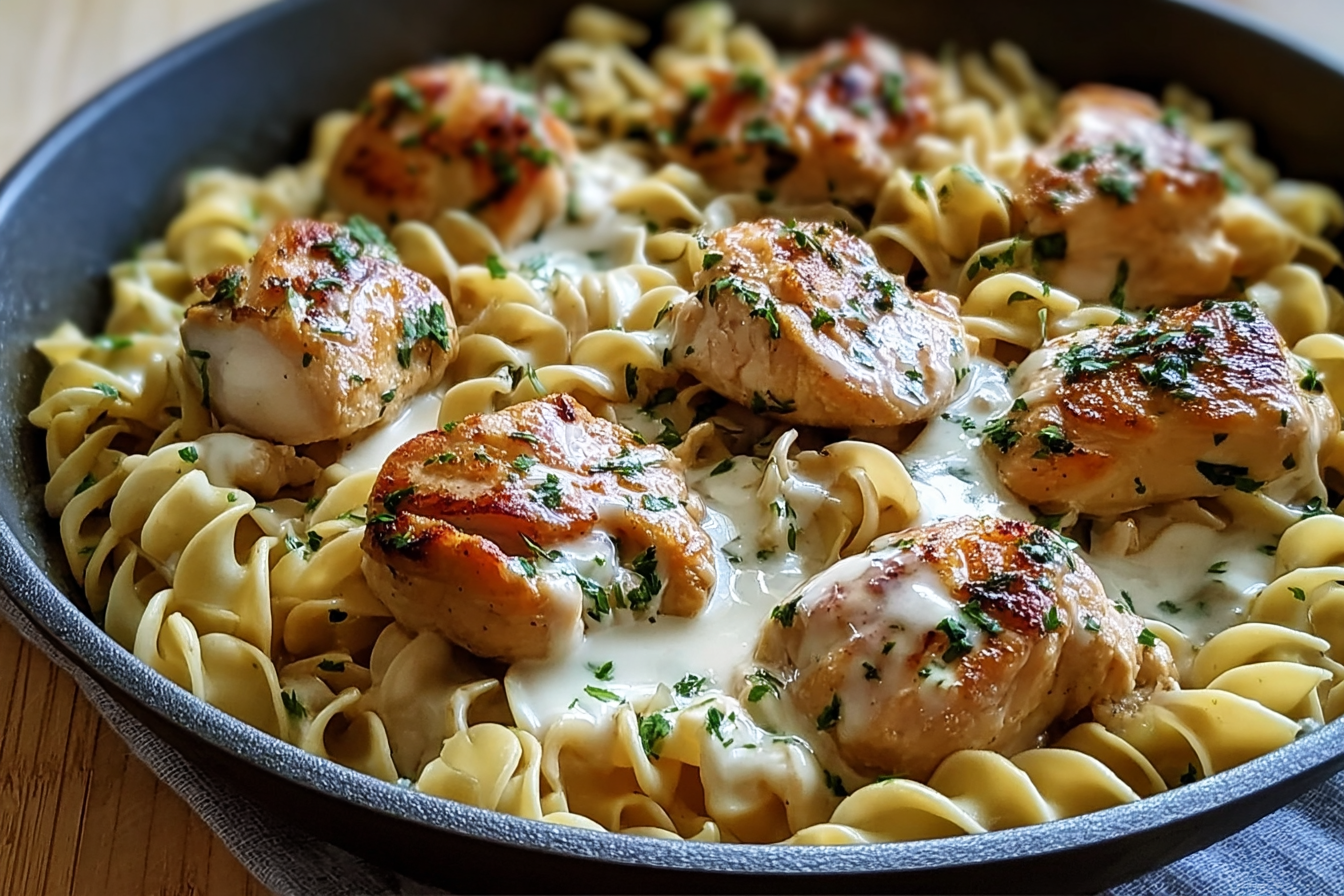 One Pan Chicken With Buttered Noodles