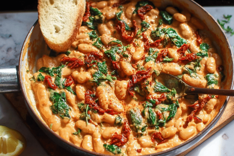 One Pot Creamy Sundried Tomato White Beans 22.Png