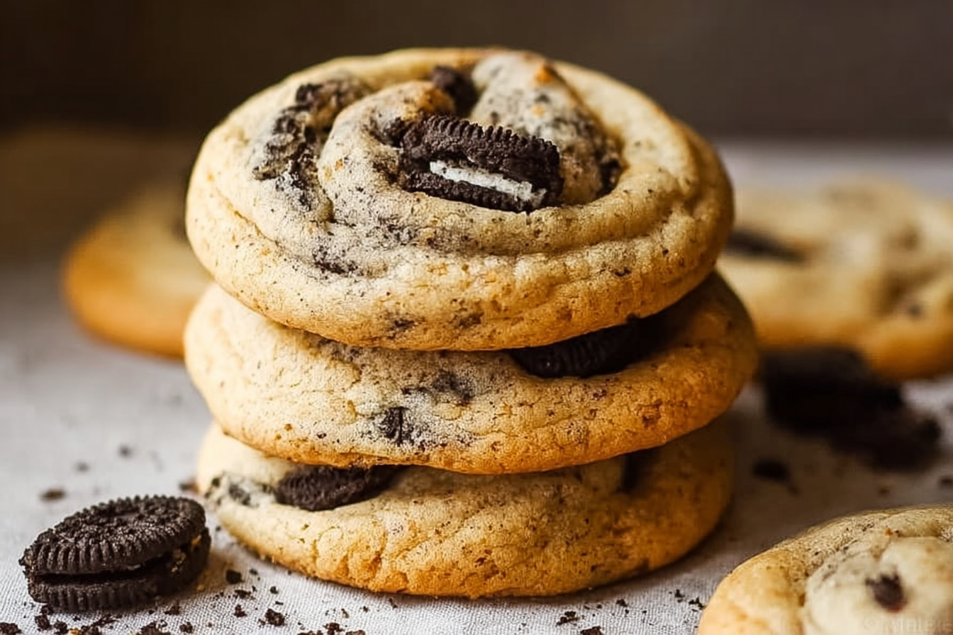 Oreo Stuffed Chocolate Chip Cookies