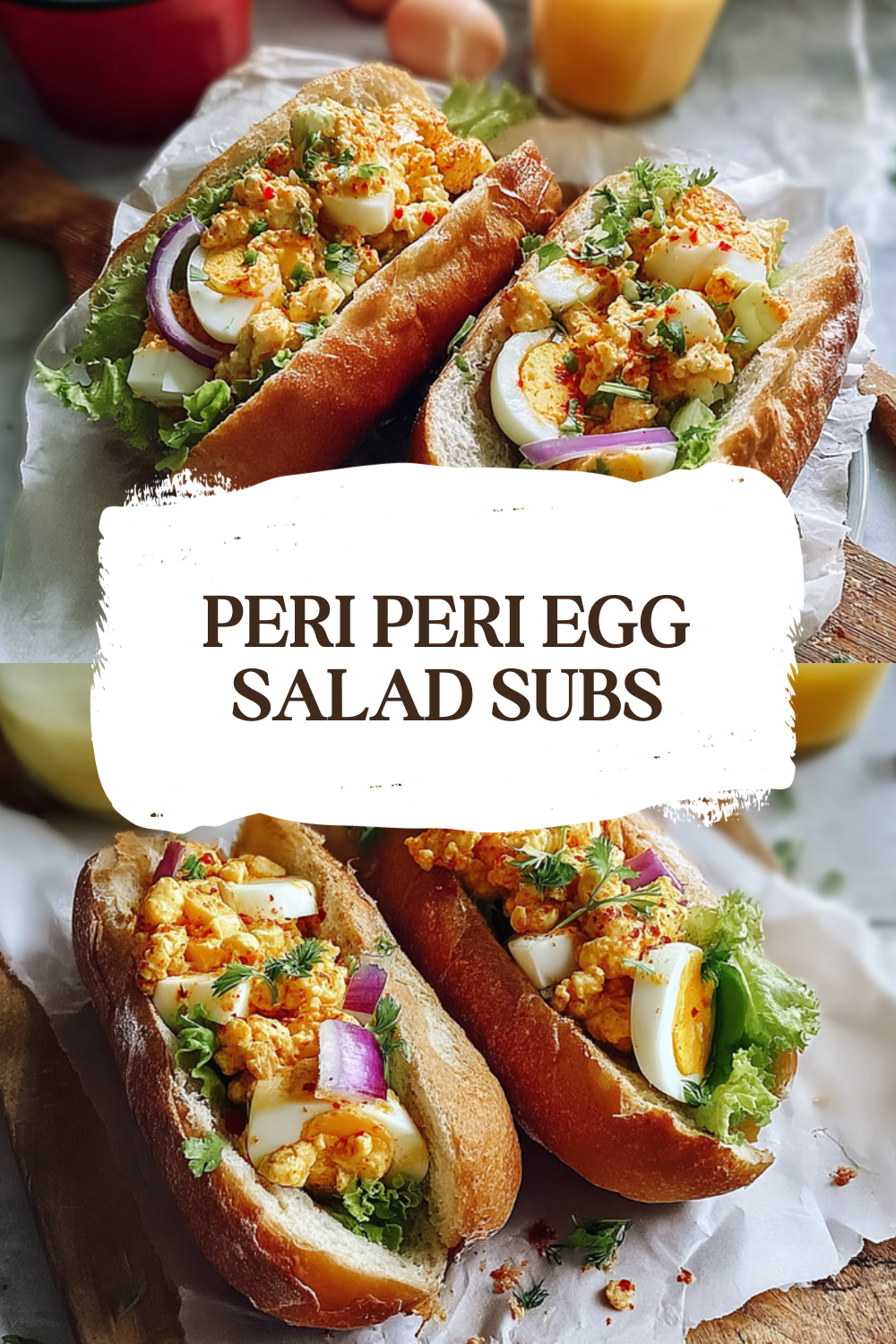 Peri Peri Egg Salad Subs