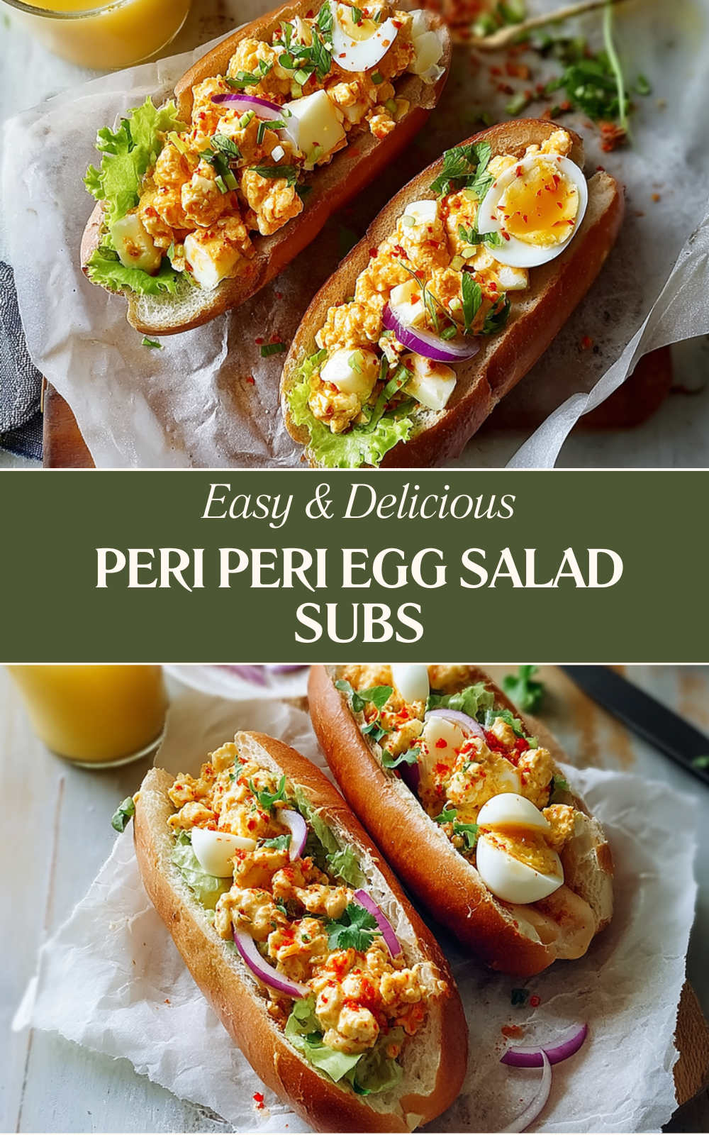 Peri Peri Egg Salad Subs