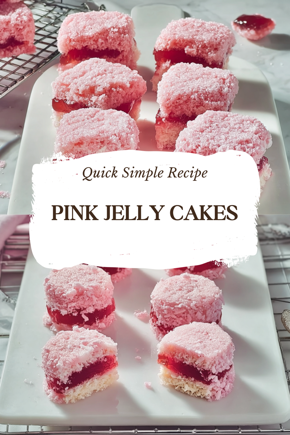 Pink Jelly Cakes