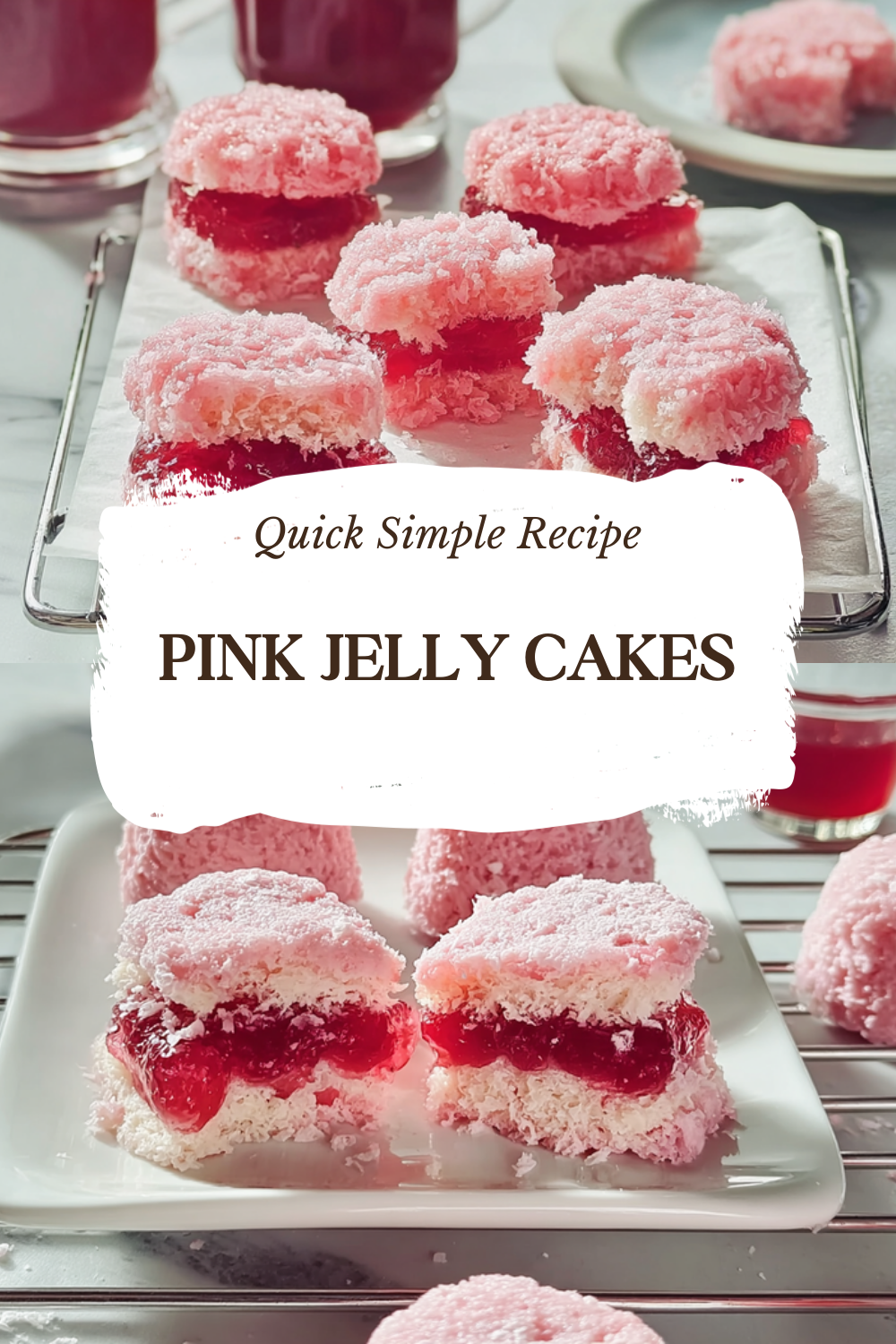 Pink Jelly Cakes