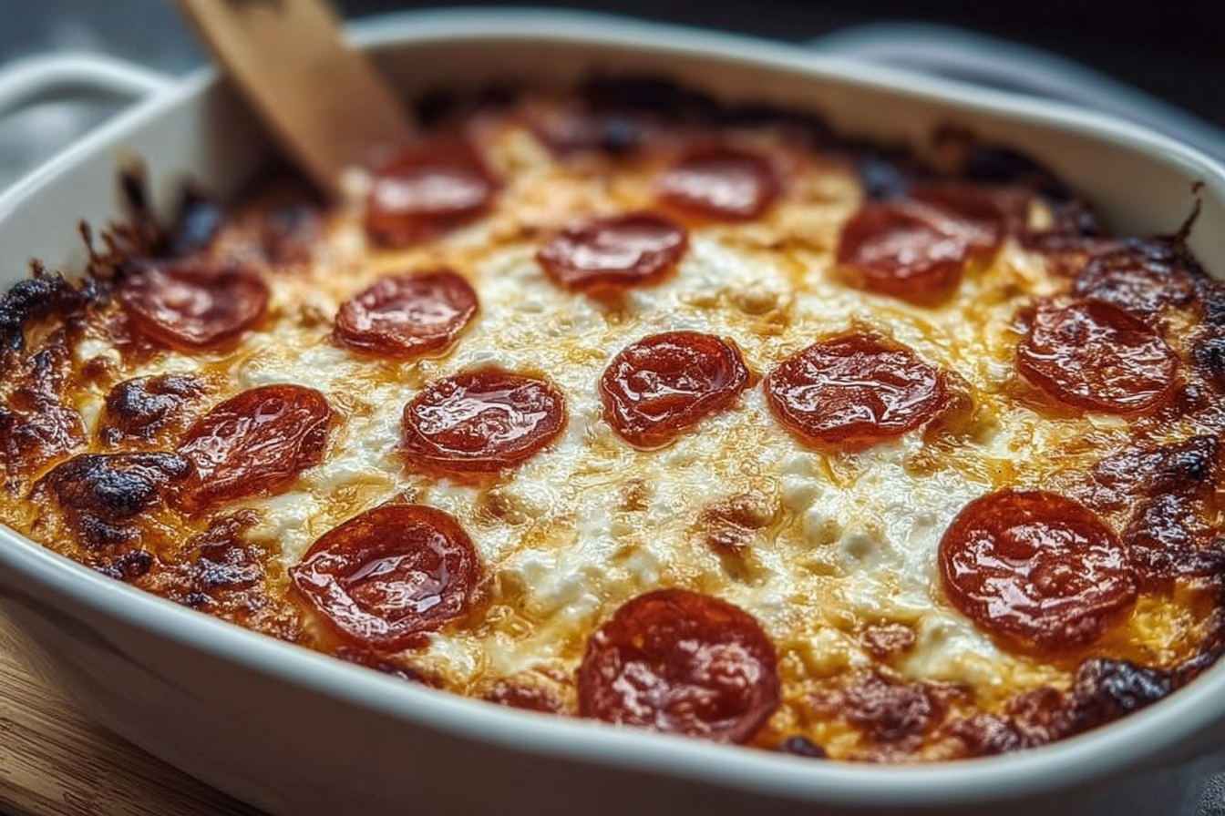 Pizza Cottage Cheese Bake
