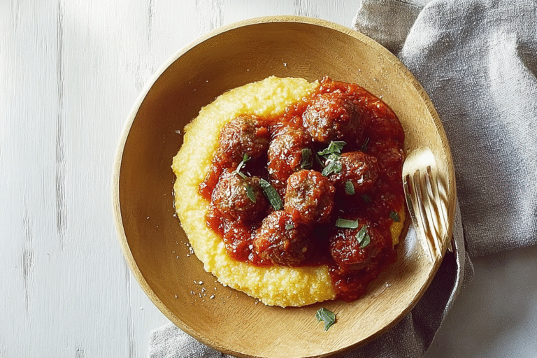 Polenta And Meatballs 42.Png