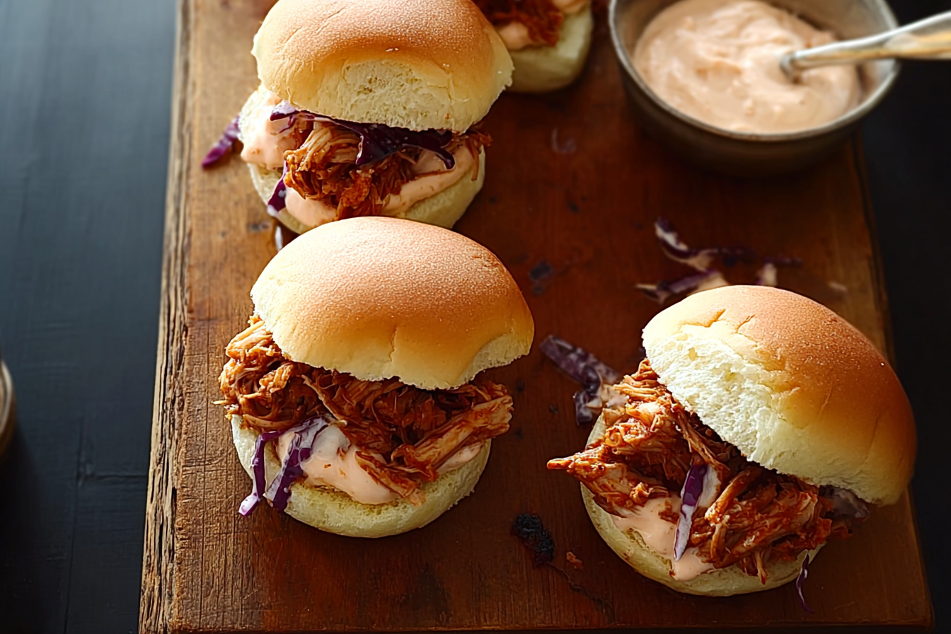 Pulled Chicken Sliders