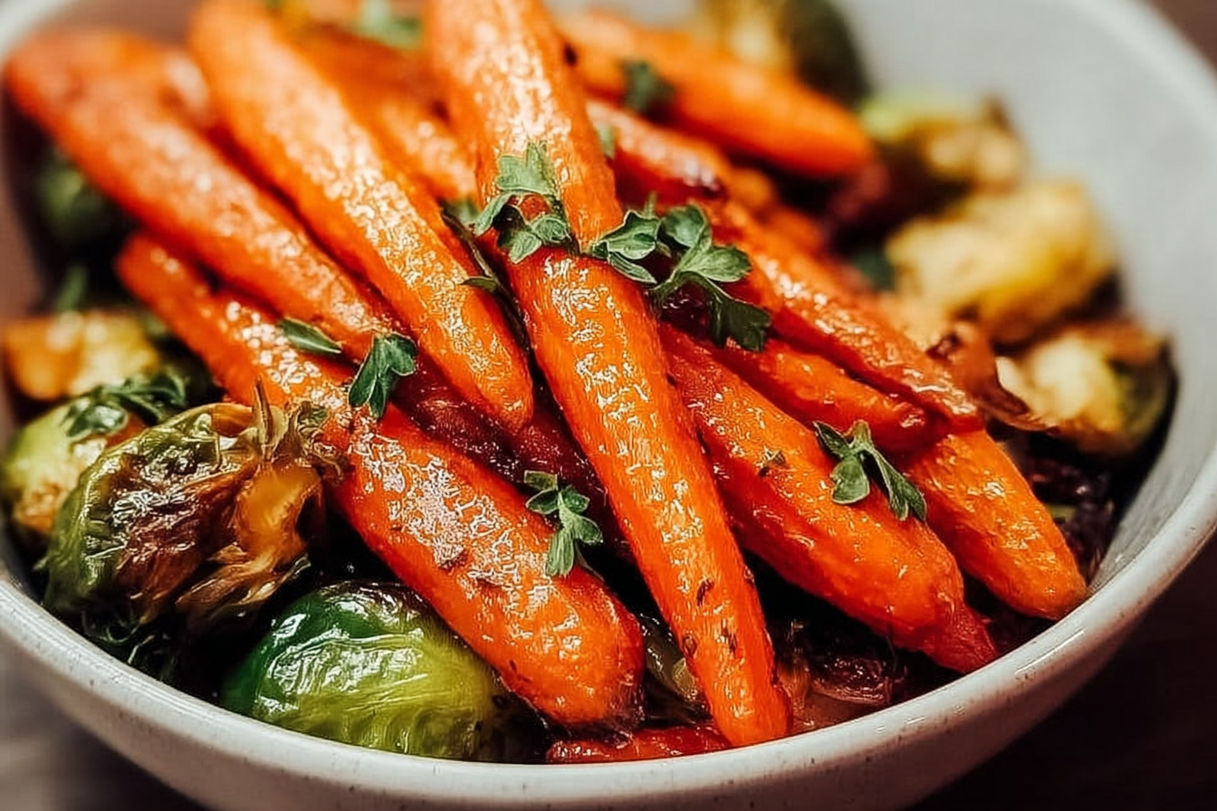 Roasted Maple Glazed Carrots