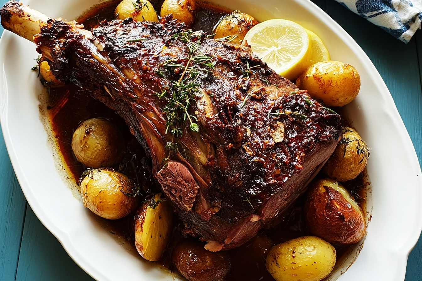 Slow Roasted Lamb Shoulder