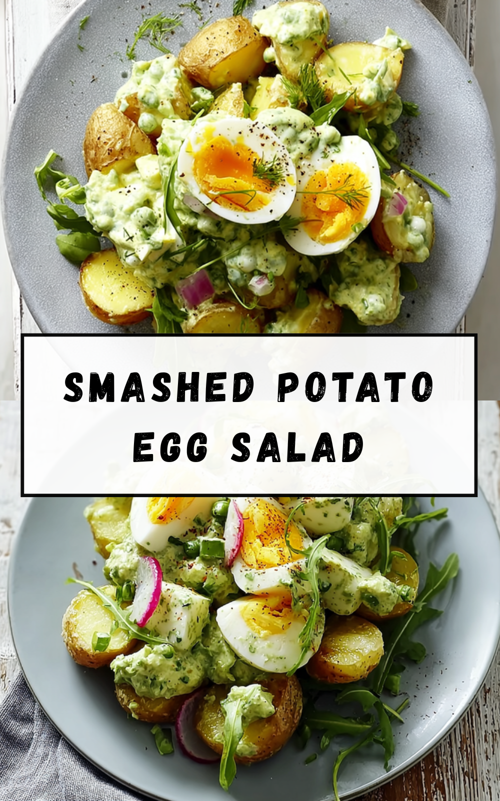 Smashed Potato Egg Salad