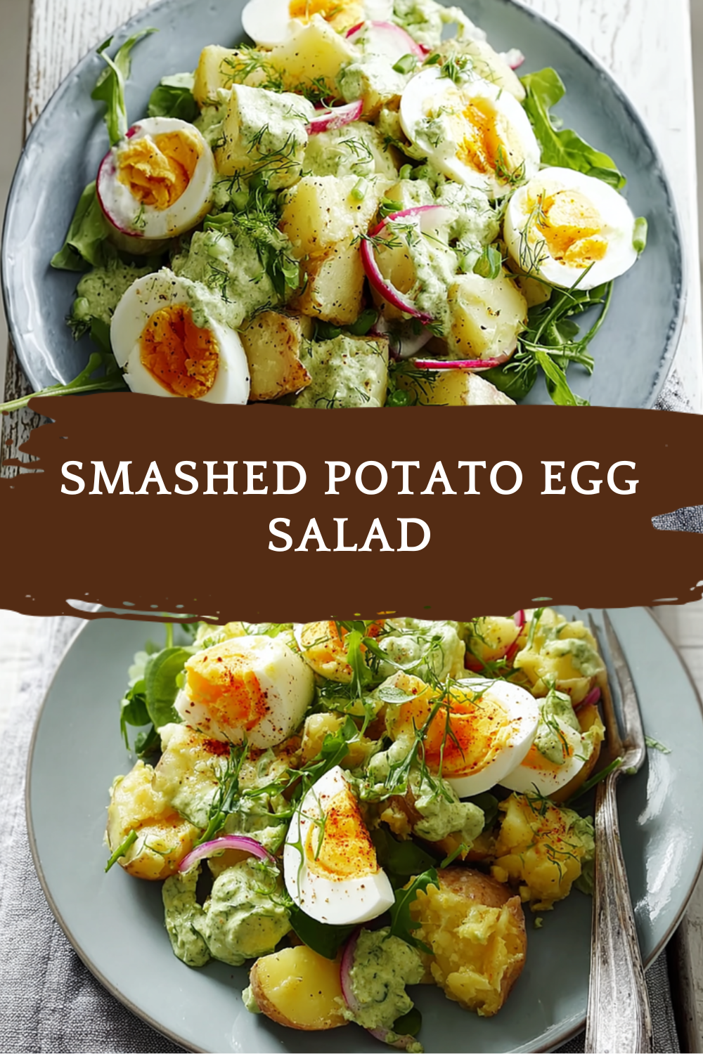 Smashed Potato Egg Salad