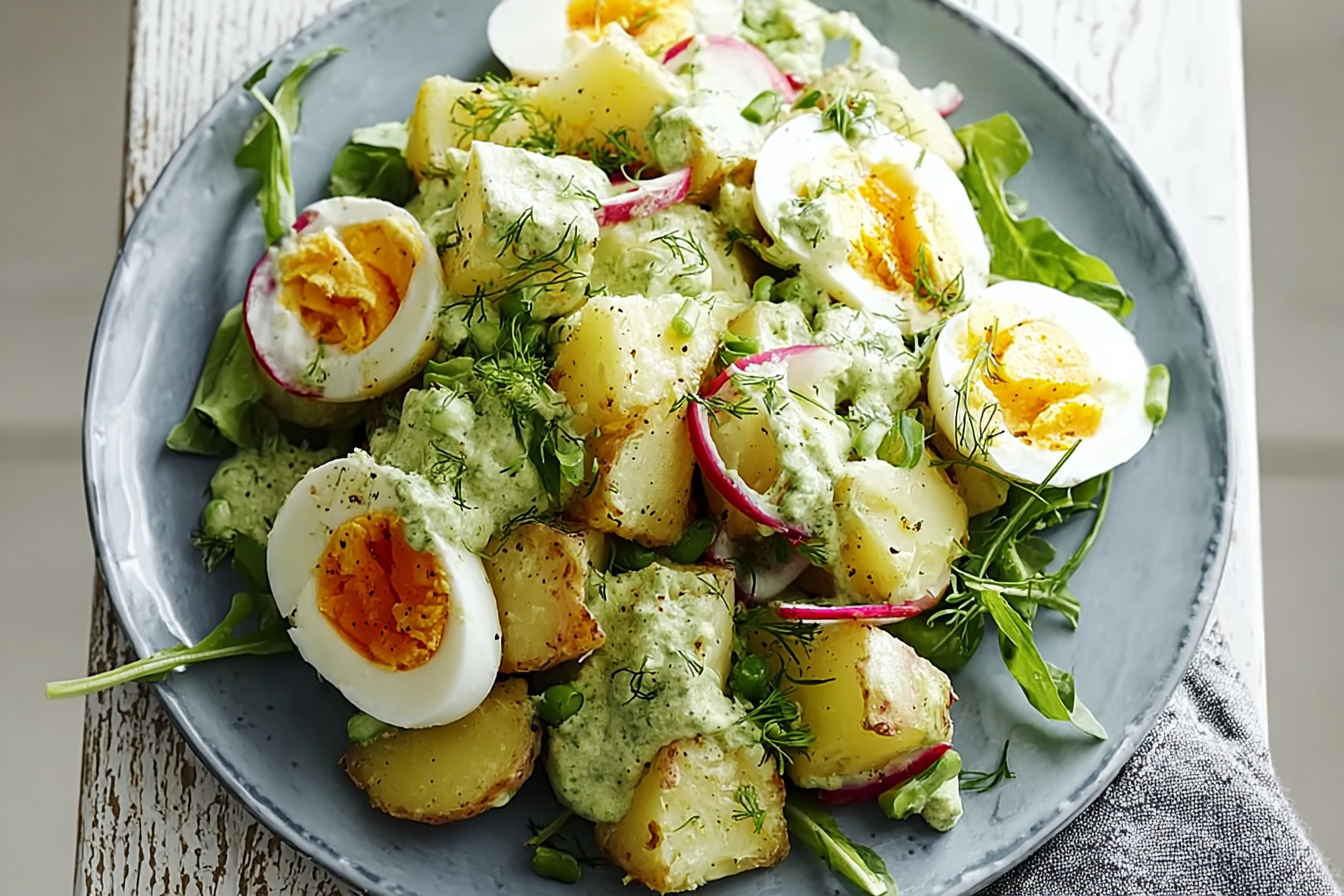 Smashed Potato Egg Salad
