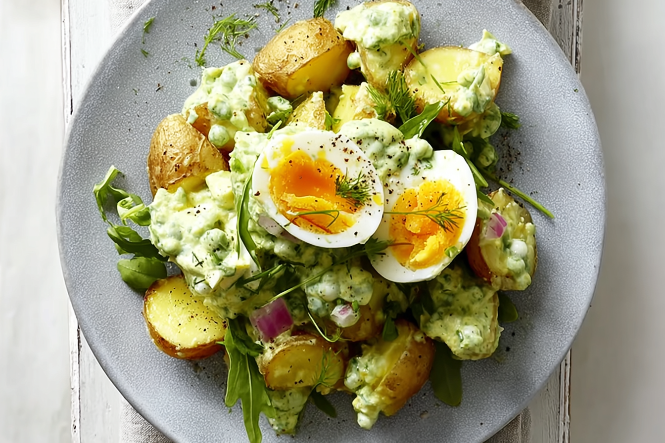 Smashed Potato Egg Salad