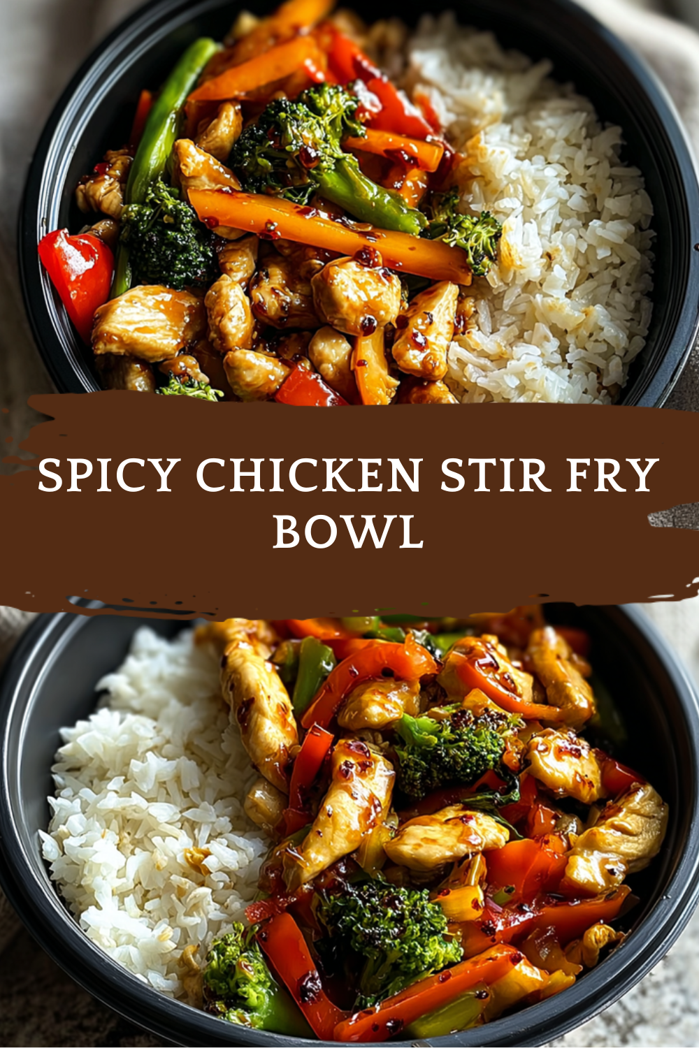 Spicy Chicken Stir Fry Bowl