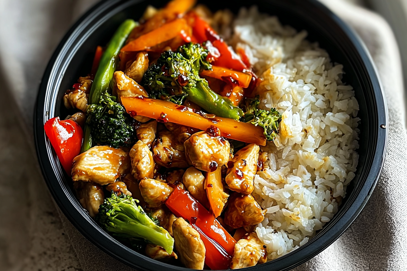 Spicy Chicken Stir Fry Bowl