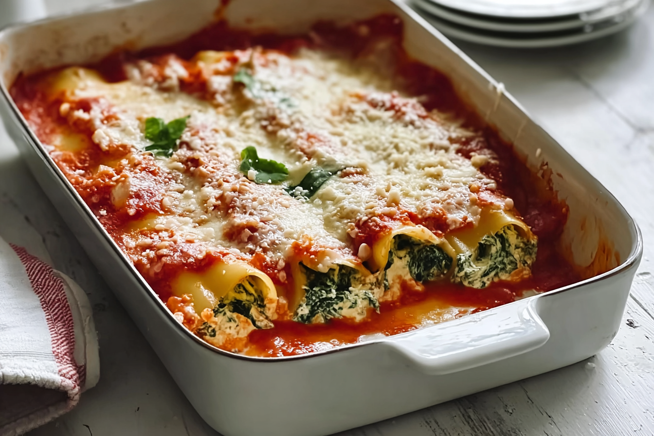 Spinach And Ricotta Cannelloni