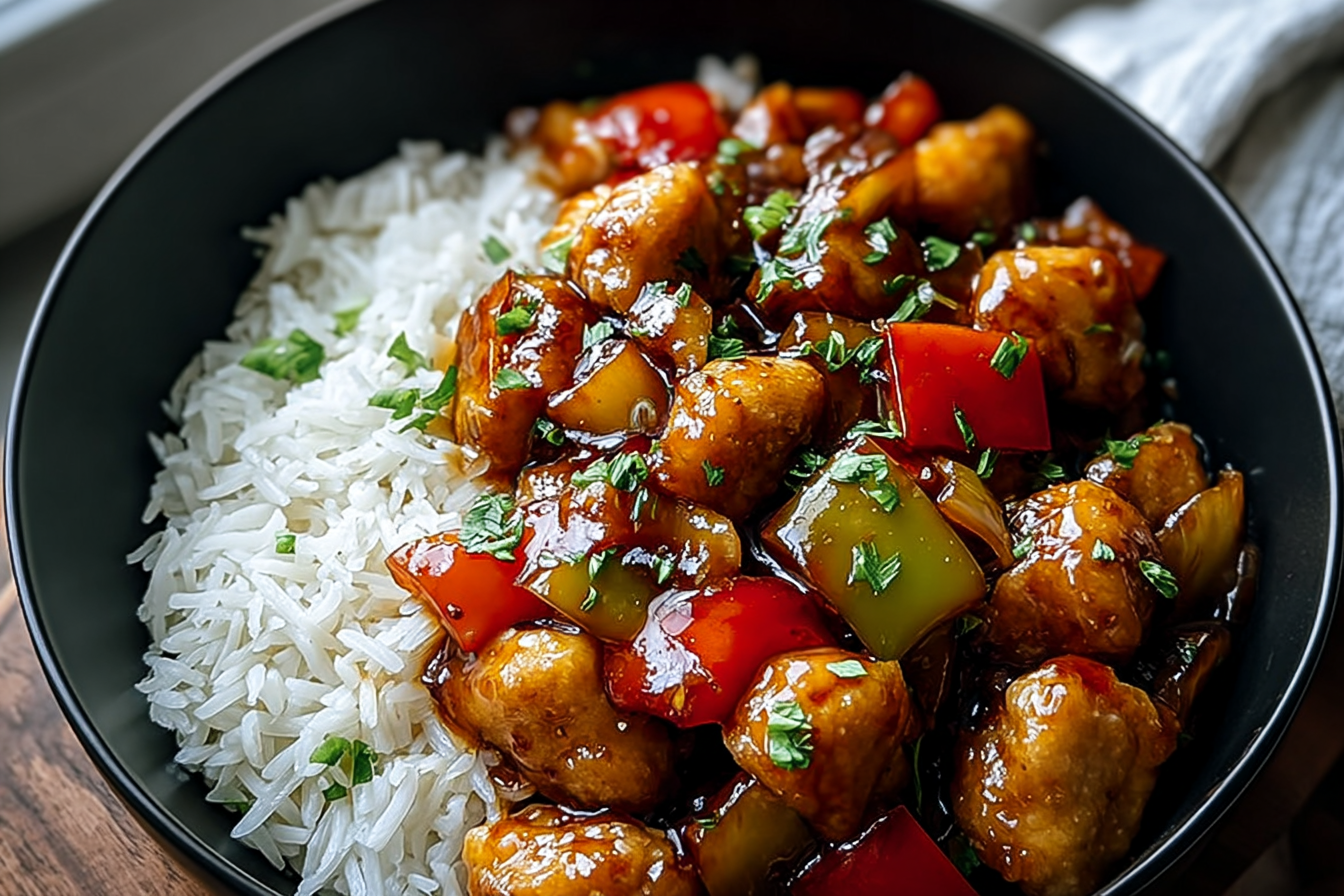 Sticky Sweet Sour Chicken