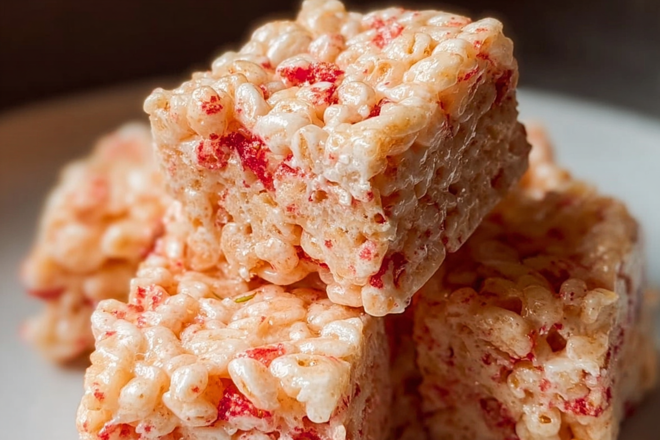 Strawberry Rice Krispie Treats