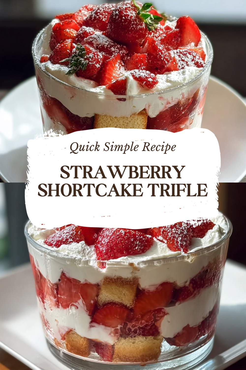 Strawberry Shortcake Trifle