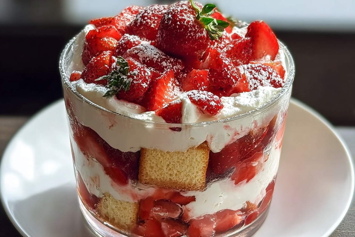 Strawberry Shortcake Trifle