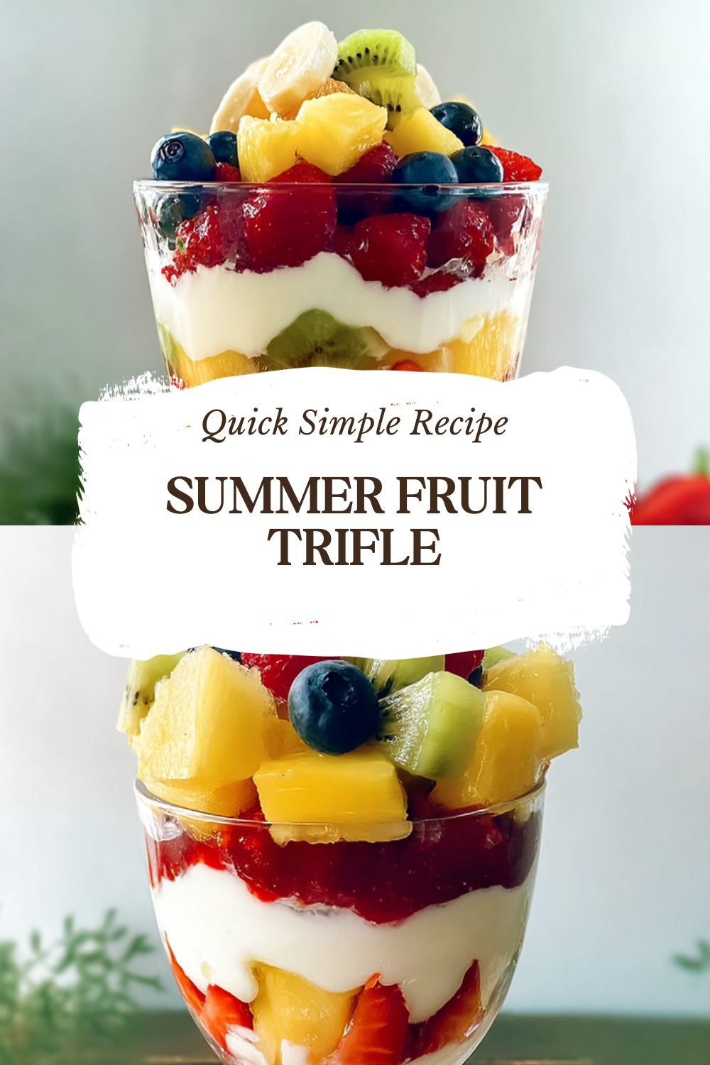 Summer Fruit Trifle