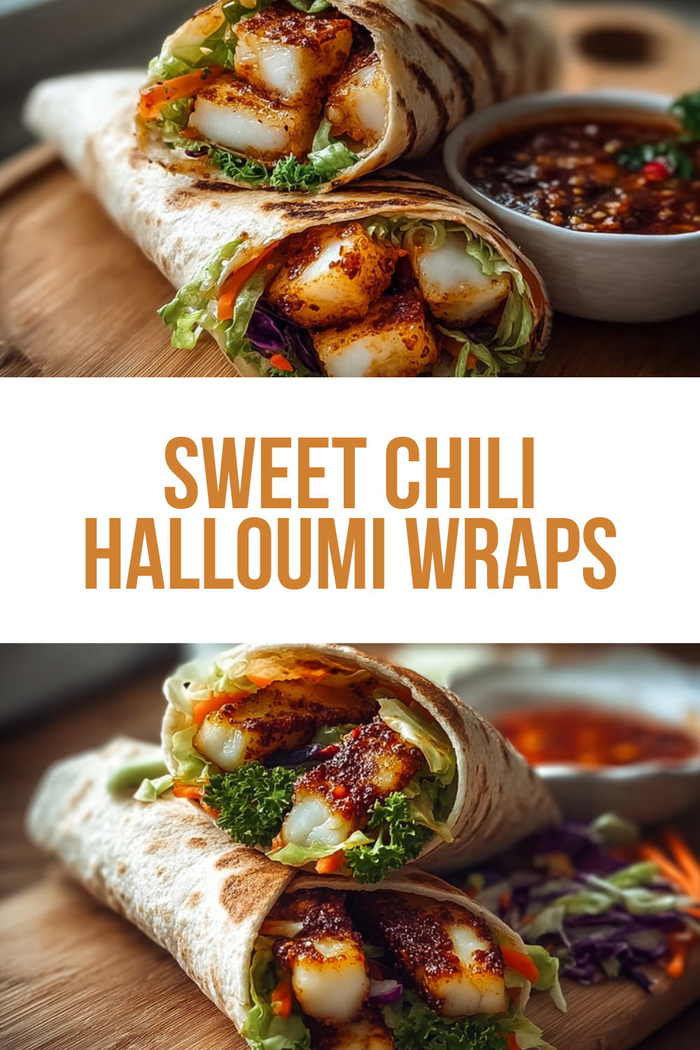 Sweet Chili Halloumi Wraps