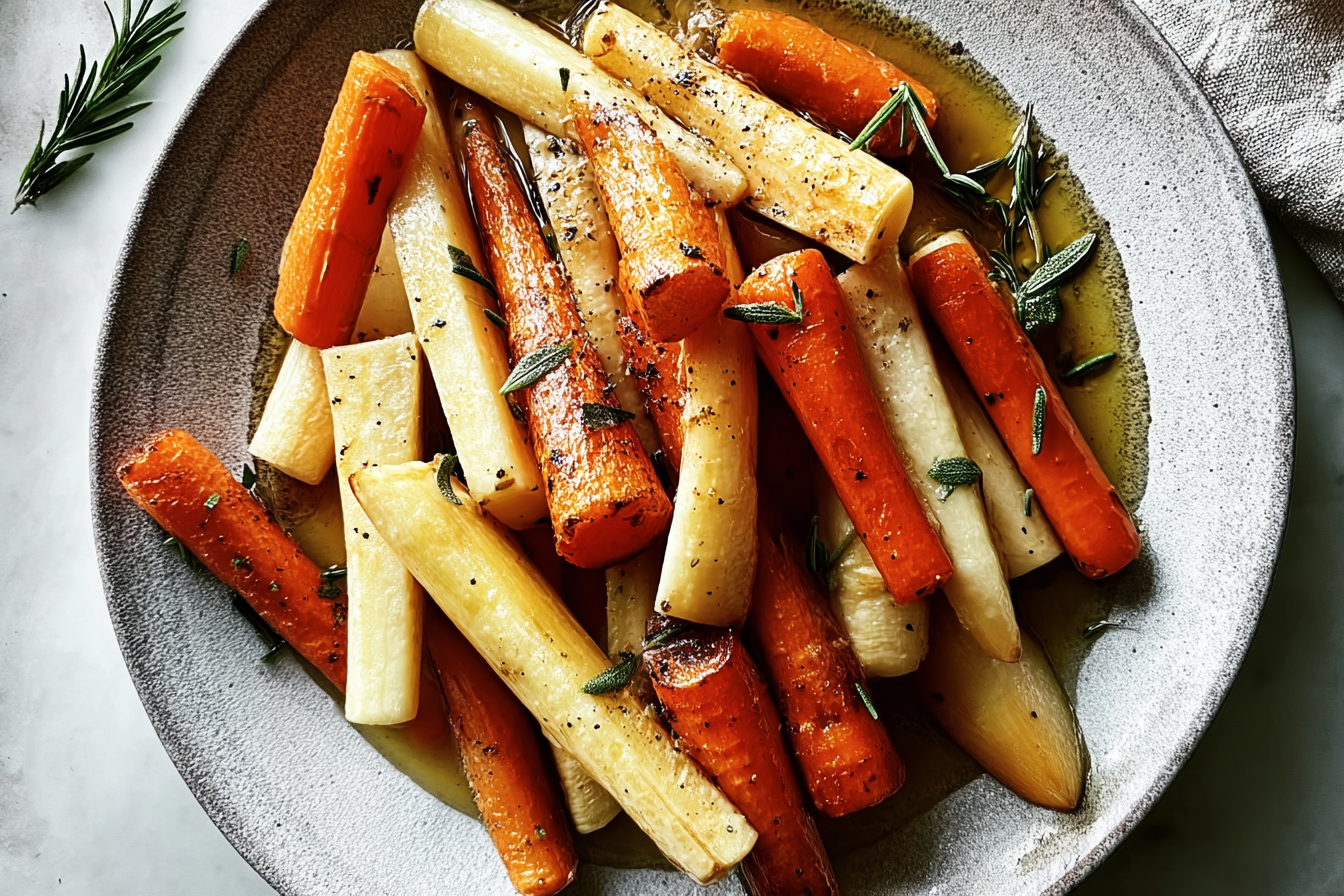 Tarragon And Honey Parsnips And Carrots