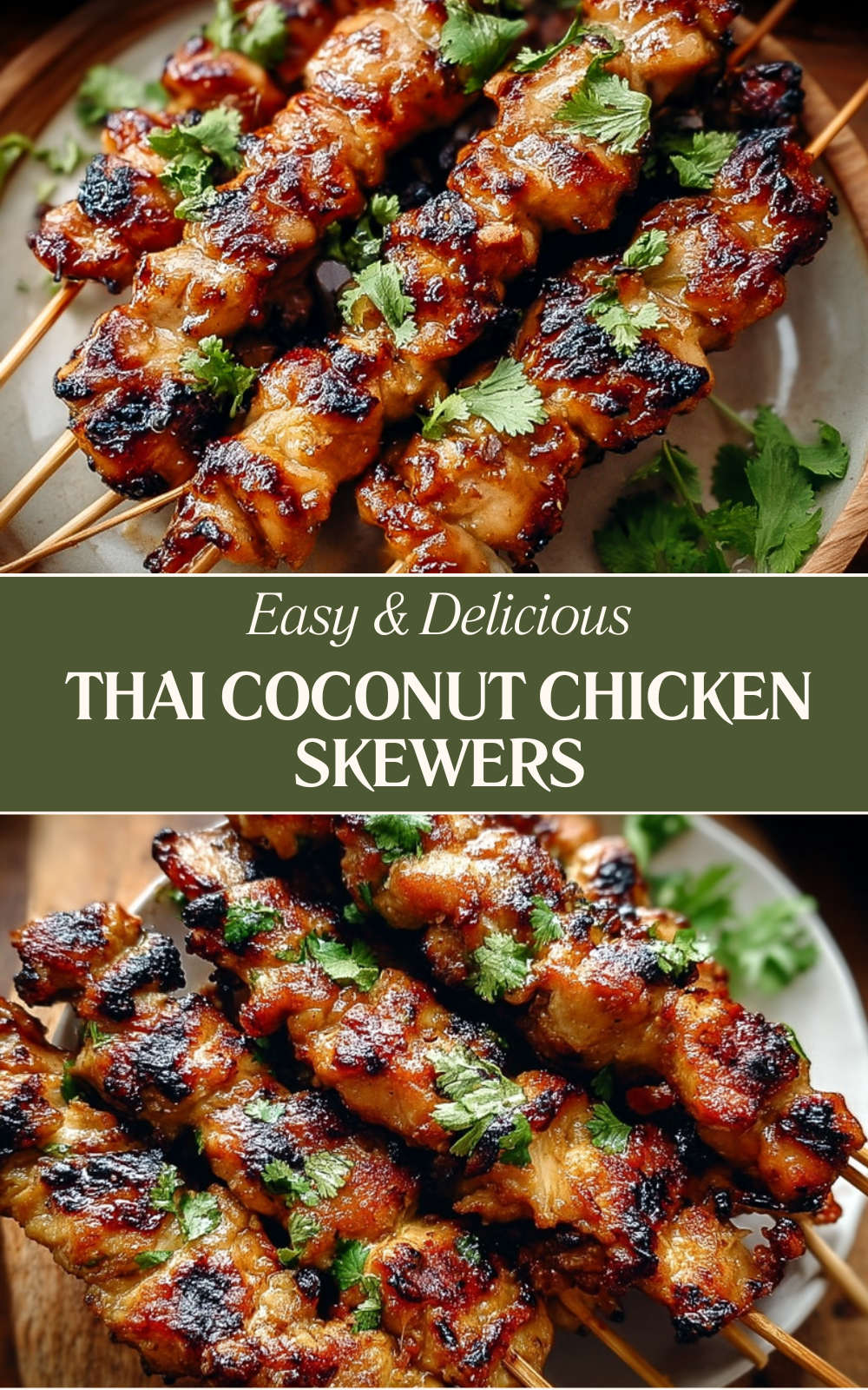 Thai Coconut Chicken Skewers