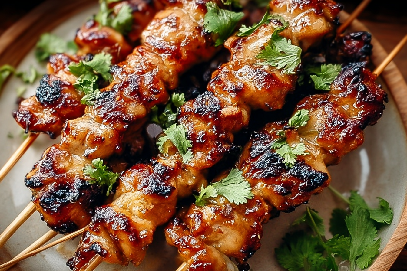 Thai Coconut Chicken Skewers