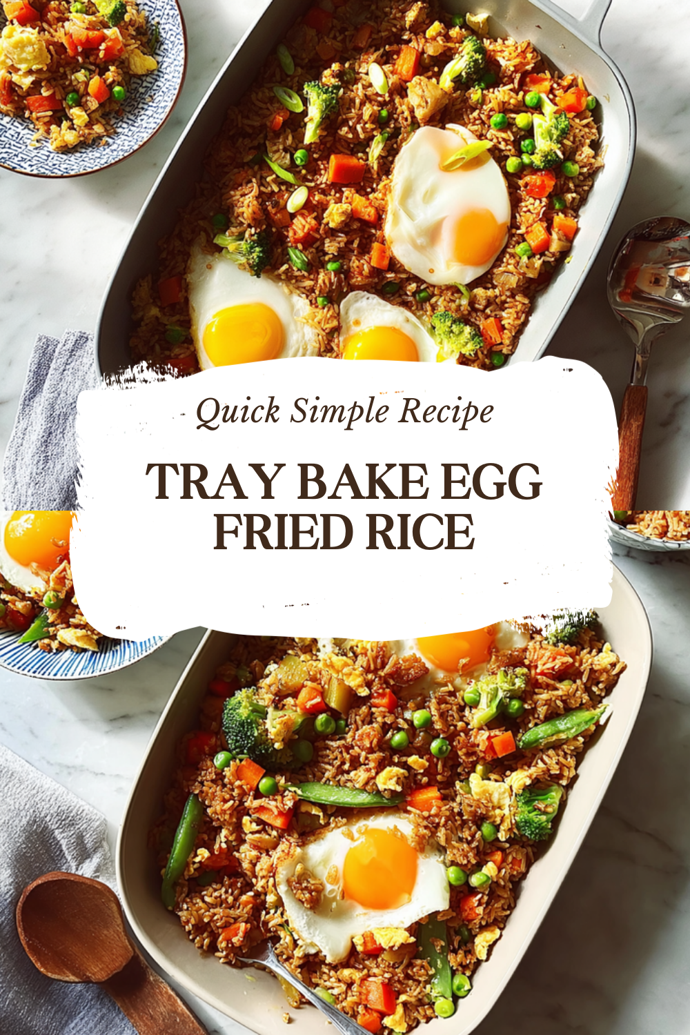 Tray Bake Egg Fried Rice