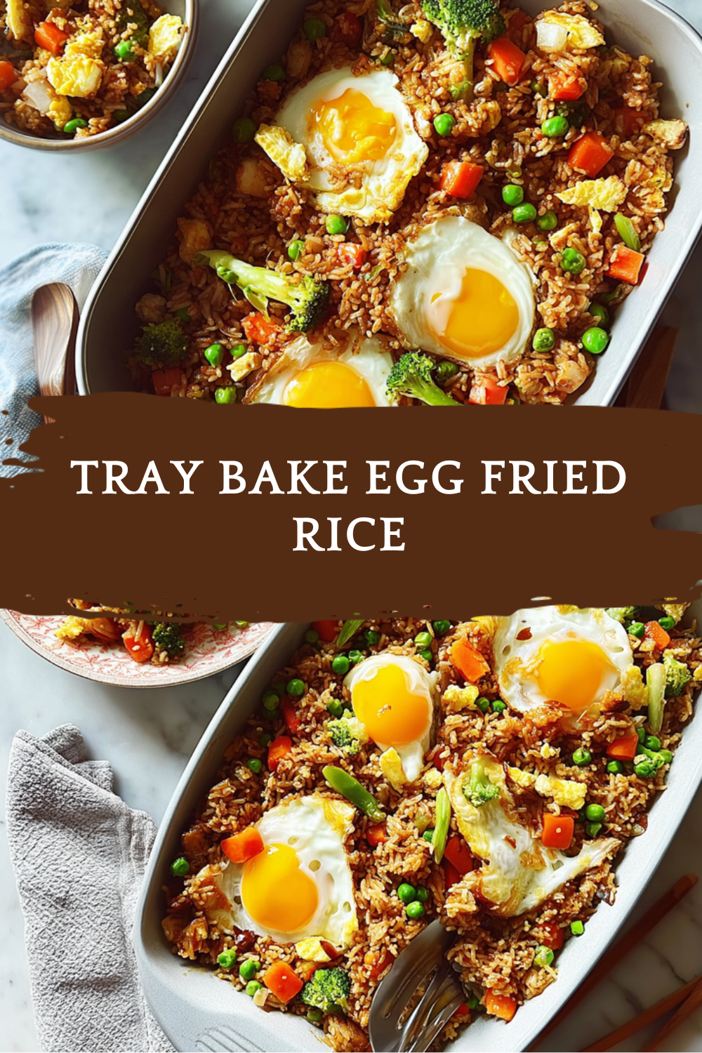 Tray Bake Egg Fried Rice