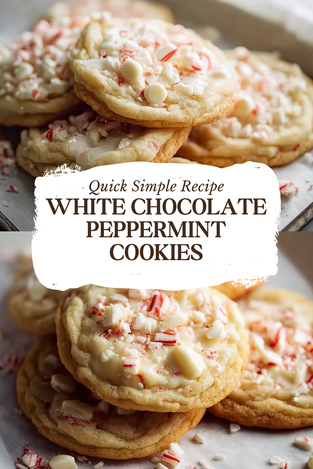 White Chocolate Peppermint Cookies