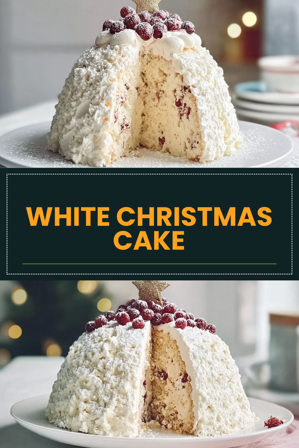 White Christmas Cake