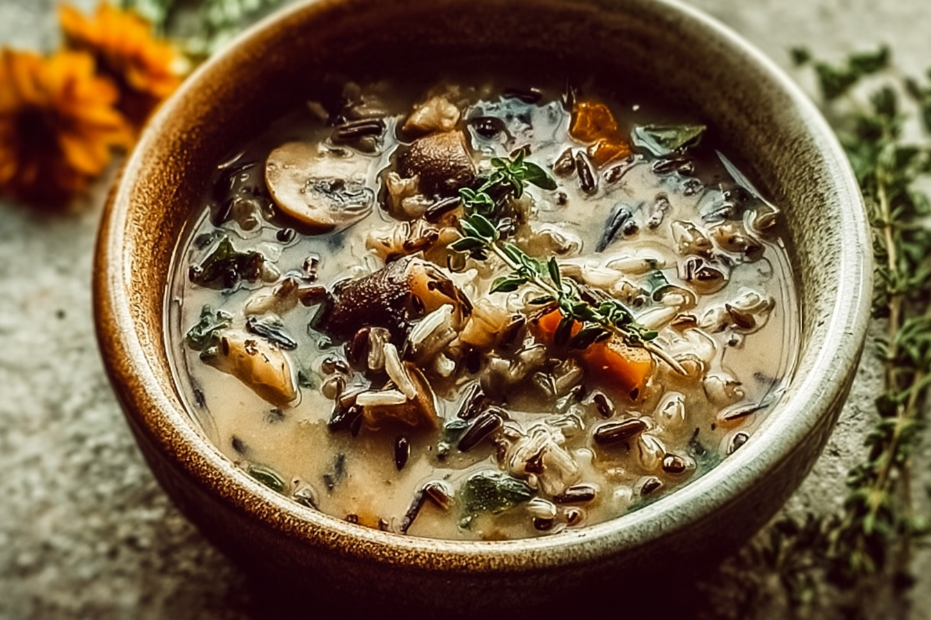 Wild Rice Mushroom Soup