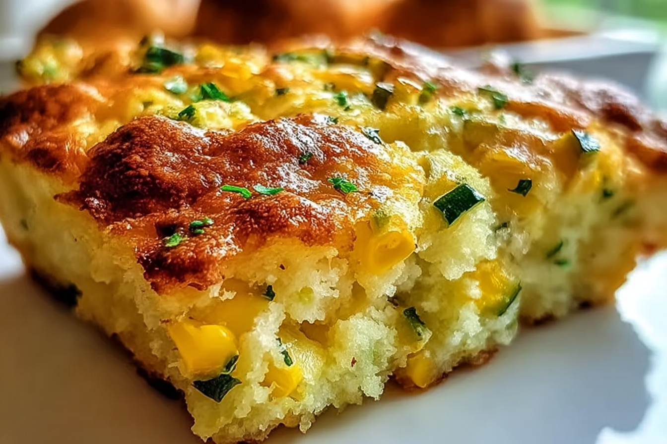 Zucchini Cornbread Casserole