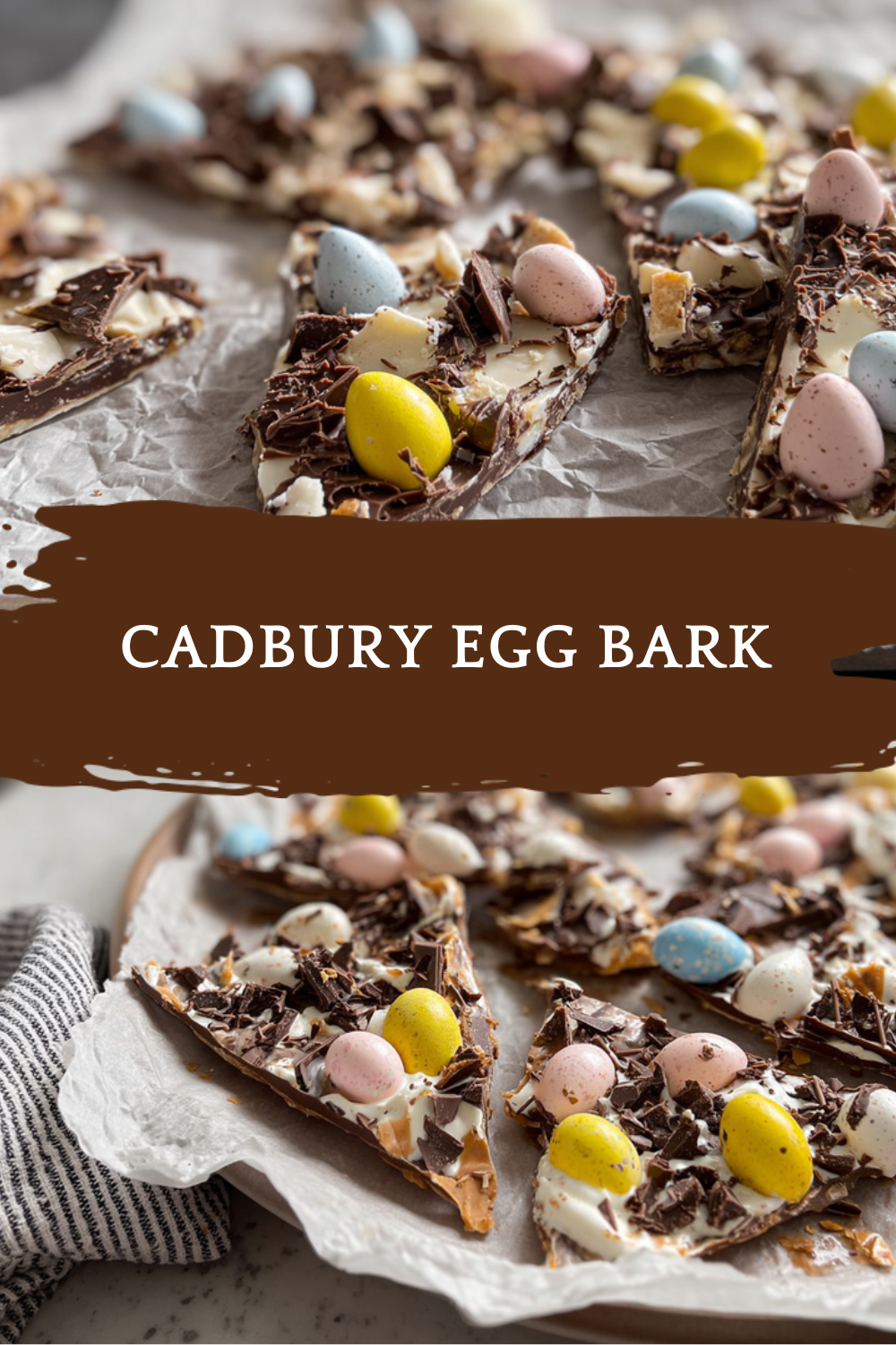 Cadbury Egg Bark