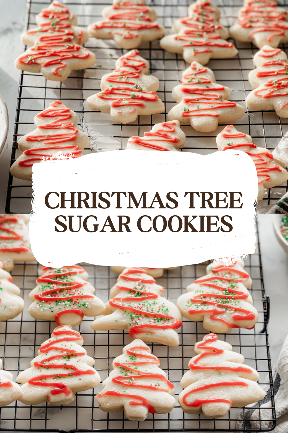 Christmas Tree Sugar Cookies