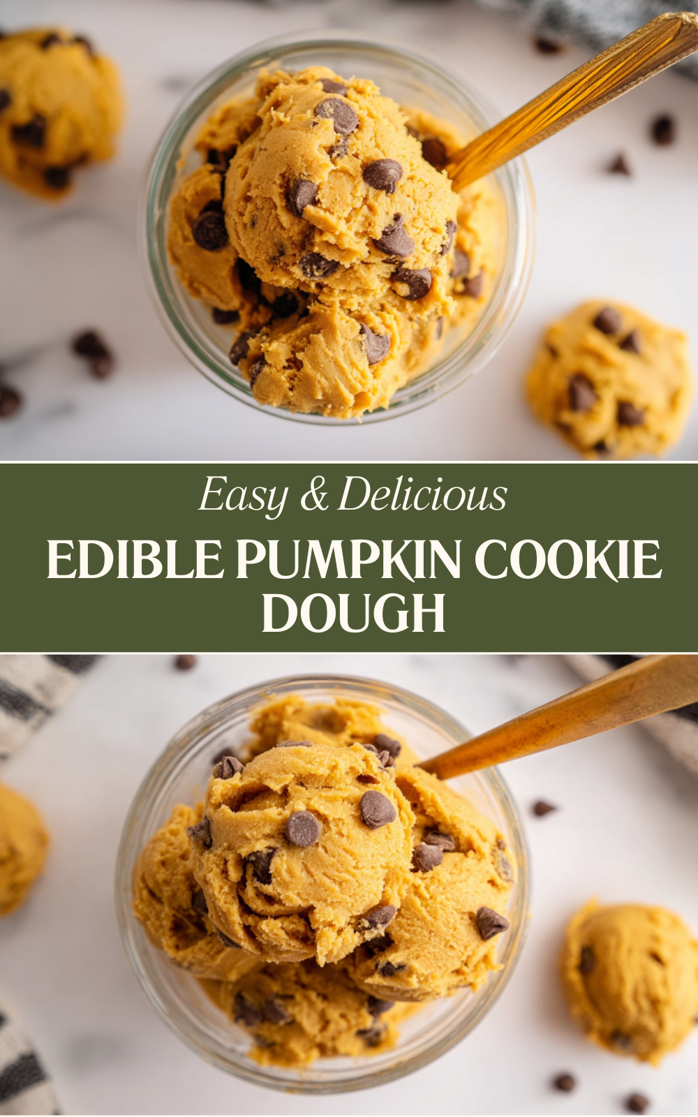 Edible Pumpkin Cookie Dough