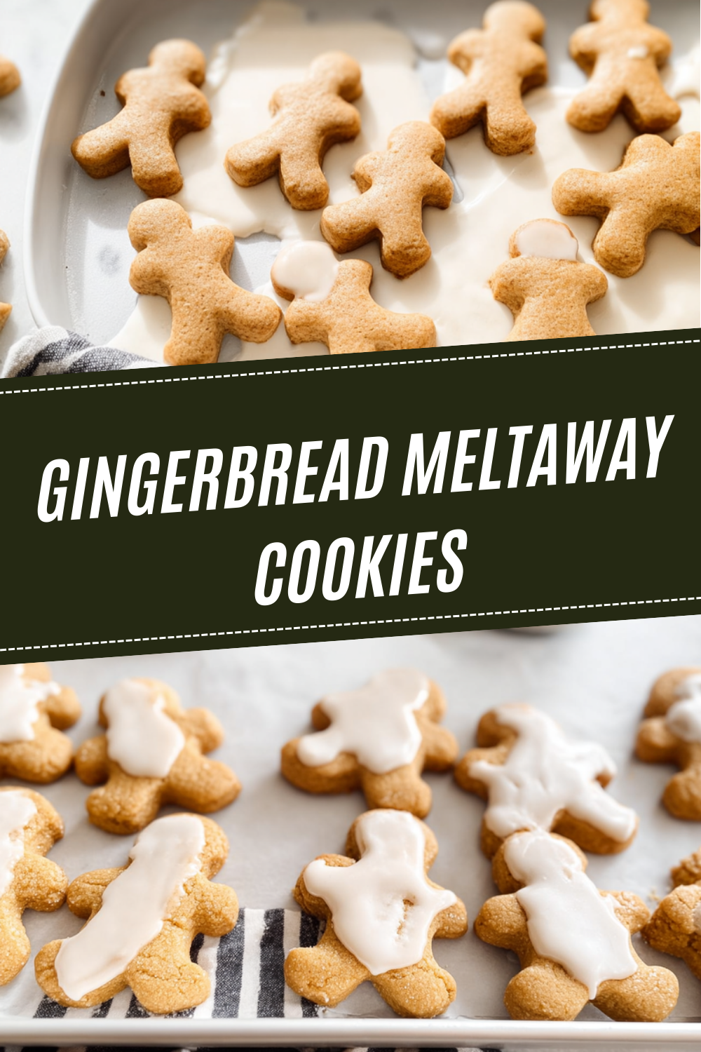 Gingerbread Meltaway Cookies